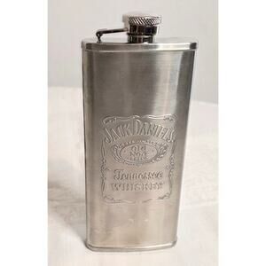 Jack Daniels Old No. 7 Brand Tennessee Whiskey Stainless Steel Flask 5 oz. 2007